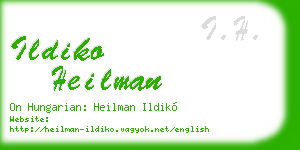 ildiko heilman business card